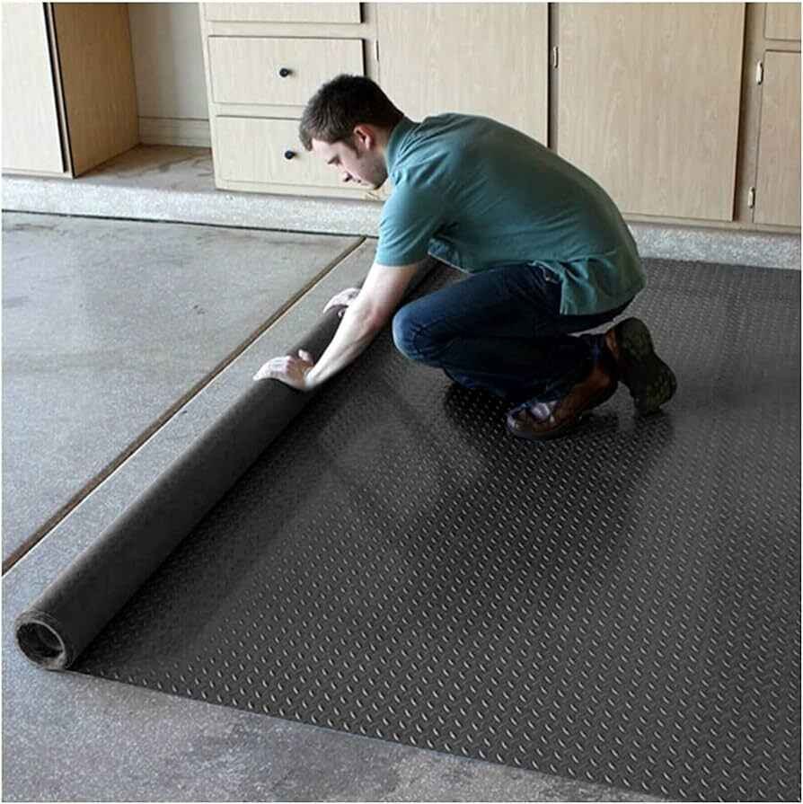 Garage roll flooring solution in UAE