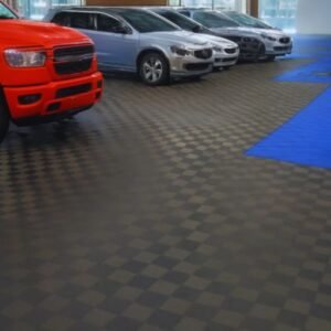 _PVC Garage Flooring in showrooms