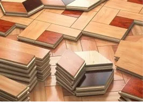 Stack bond parquet flooring