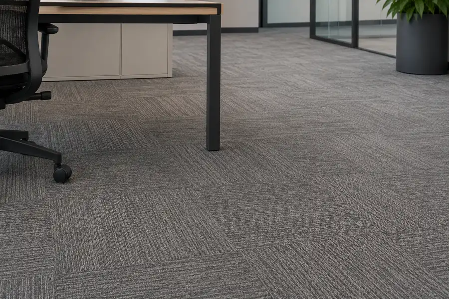 Commercial carpet tiles in a UAE corporate office