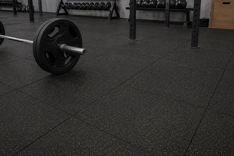 Commercial rubber and sports flooring in a UAE fitness facility