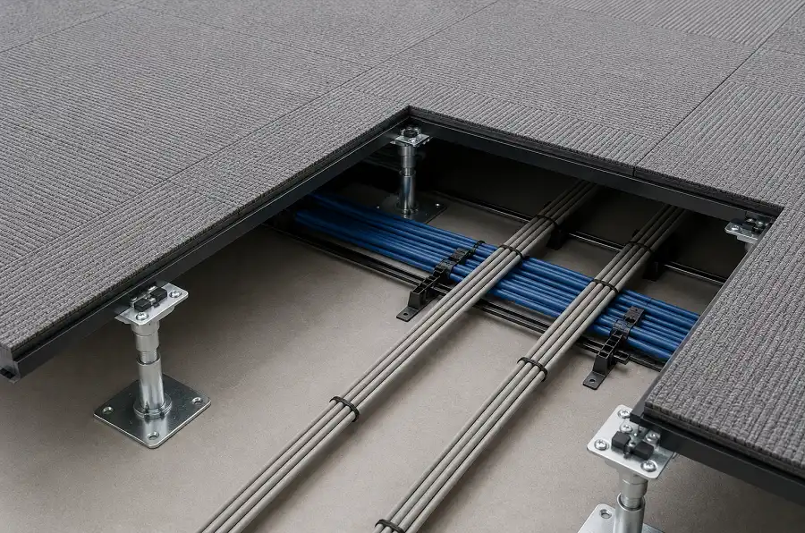 Raised access commercial flooring for UAE offices and data rooms