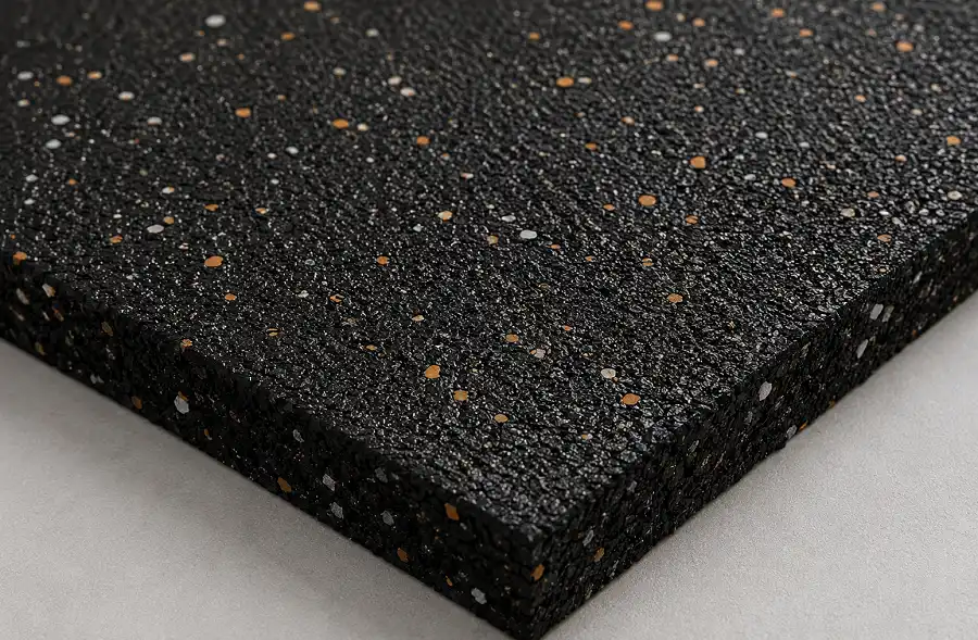 Commercial rubber flooring sample for UAE gyms and healthcare