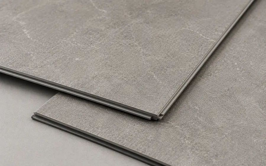 Commercial SPC rigid-core flooring sample for UAE projects