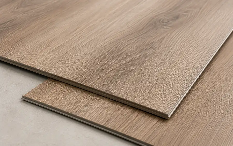 Commercial vinyl and LVT flooring sample for UAE projects