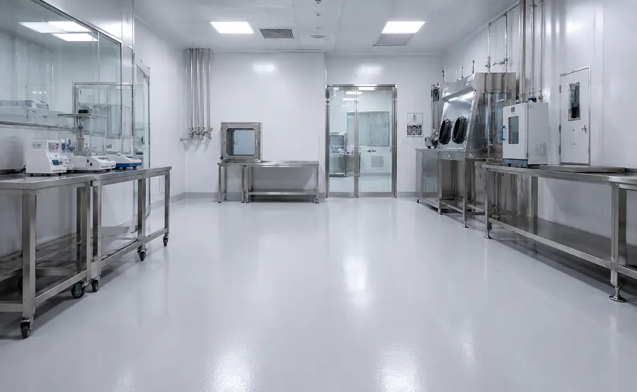 Cleanroom and laboratory flooring in a UAE facility