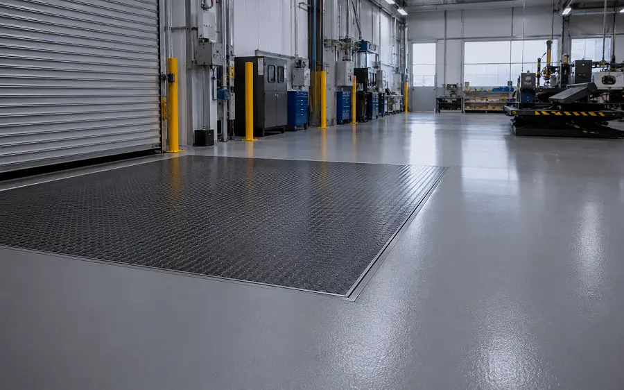 Workshop and loading bay industrial flooring in UAE