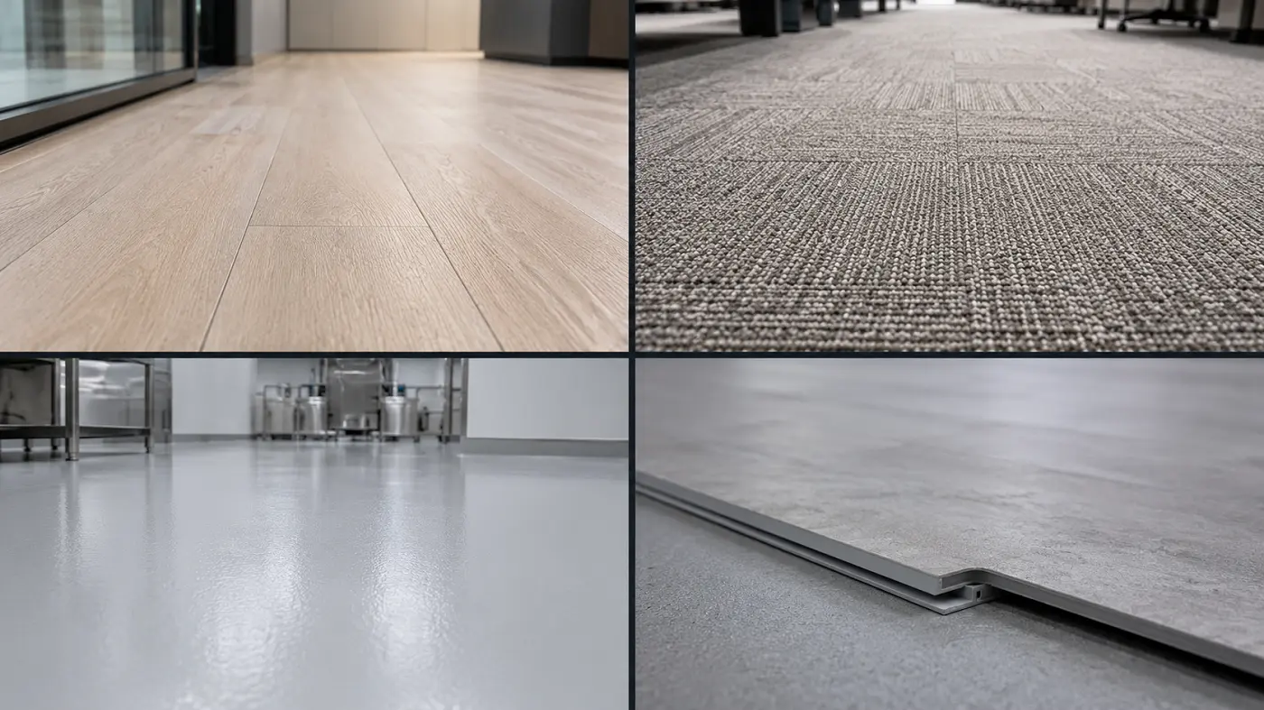 Commercial Flooring UAE multi-site network architecture across vinyl carpet resin and umbrella sites